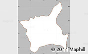 Gray Simple Map of Abala, cropped outside