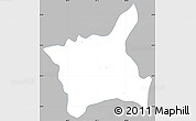 Gray Simple Map of Abala, single color outside