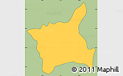 Savanna Style Simple Map of Abala, cropped outside