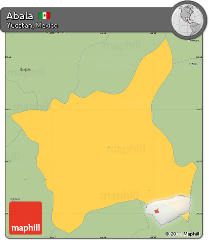 Savanna Style Simple Map of Abala