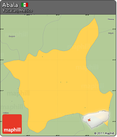 Savanna Style Simple Map of Abala
