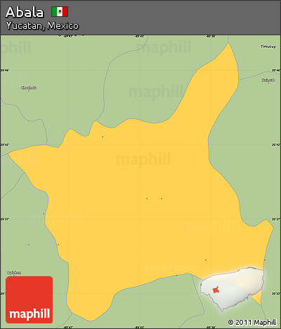 Savanna Style Simple Map of Abala