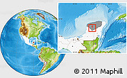Physical Location Map of Akil, highlighted country, highlighted parent region