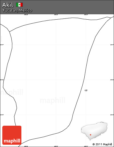Blank Simple Map of Akil