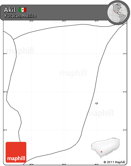Blank Simple Map of Akil