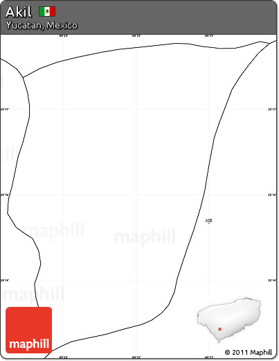 Blank Simple Map of Akil