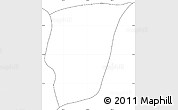 Blank Simple Map of Akil, no labels