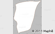 Gray Simple Map of Akil, cropped outside