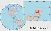 Gray Location Map of Chapab