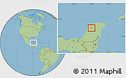 Savanna Style Location Map of Chapab