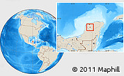 Shaded Relief Location Map of Chapab