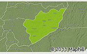 Physical 3D Map of Chemax, semi-desaturated