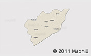 Shaded Relief 3D Map of Chemax, cropped outside