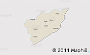 Shaded Relief 3D Map of Chemax, single color outside