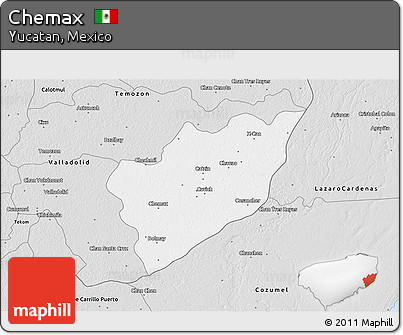 Silver Style 3D Map of Chemax