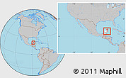 Gray Location Map of Chemax, highlighted parent region, within the entire country