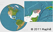 Satellite Location Map of Chemax, highlighted country, highlighted parent region