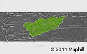 Satellite Panoramic Map of Chemax, desaturated