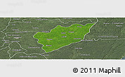Satellite Panoramic Map of Chemax, semi-desaturated
