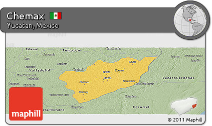 Savanna Style Panoramic Map of Chemax