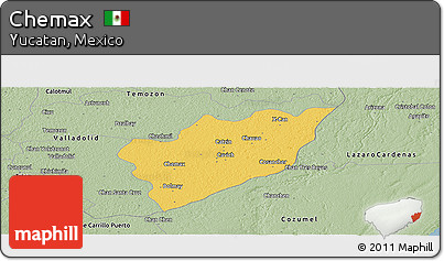 Savanna Style Panoramic Map of Chemax