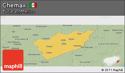Savanna Style Panoramic Map of Chemax