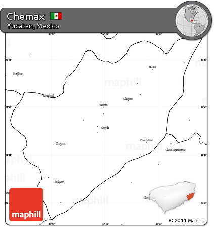 Blank Simple Map of Chemax