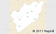Classic Style Simple Map of Chemax, single color outside