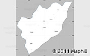 Gray Simple Map of Chemax, single color outside