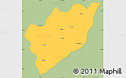 Savanna Style Simple Map of Chemax, single color outside