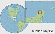 Savanna Style Location Map of Homun