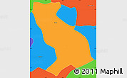 Political Simple Map of Homun