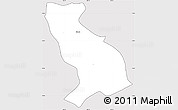 Silver Style Simple Map of Homun, cropped outside