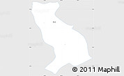 Silver Style Simple Map of Homun, single color outside