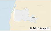 Classic Style 3D Map of Maxcanu, single color outside