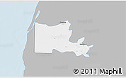 Gray 3D Map of Maxcanu, single color outside
