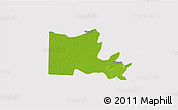 Physical 3D Map of Maxcanu, cropped outside