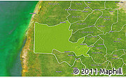 Physical 3D Map of Maxcanu, satellite outside