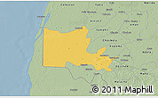 Savanna Style 3D Map of Maxcanu