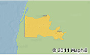 Savanna Style 3D Map of Maxcanu, single color outside