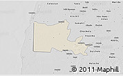Shaded Relief 3D Map of Maxcanu, desaturated