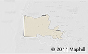 Shaded Relief 3D Map of Maxcanu, lighten, desaturated