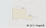 Shaded Relief 3D Map of Maxcanu, lighten, semi-desaturated