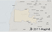 Shaded Relief 3D Map of Maxcanu, semi-desaturated