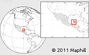 Blank Location Map of Maxcanu, highlighted country, highlighted parent region, within the entire country