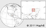 Blank Location Map of Maxcanu