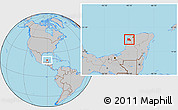Gray Location Map of Maxcanu
