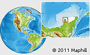 Physical Location Map of Maxcanu, highlighted parent region