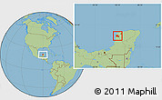 Savanna Style Location Map of Maxcanu