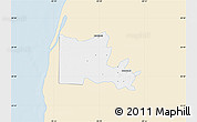 Classic Style Map of Maxcanu, single color outside